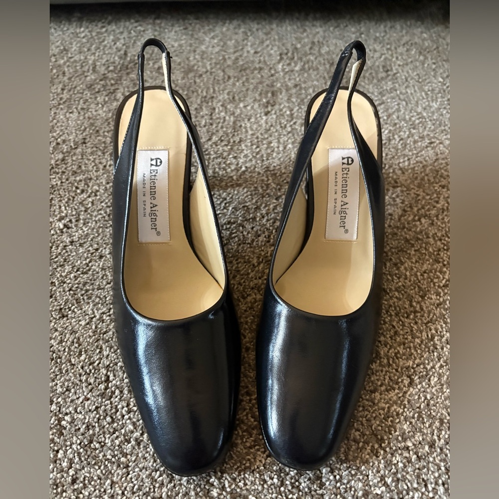 Etienne Aigner Classic Black Heels